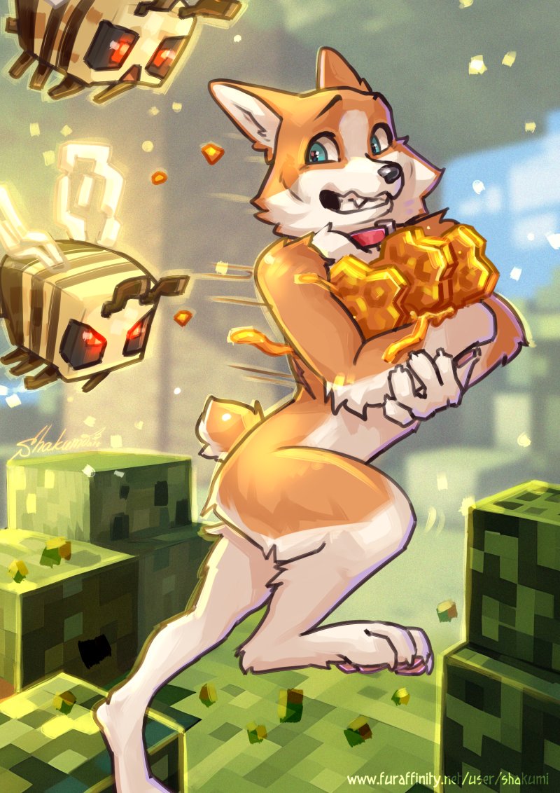 Shakumi2's tweet photo. Korki vs Bees
Colored sketch commissions for @EchoDeerLord
#minecraft #minecraftart #Korgi #furry #Bee https://t.co/oYaWboYXWg