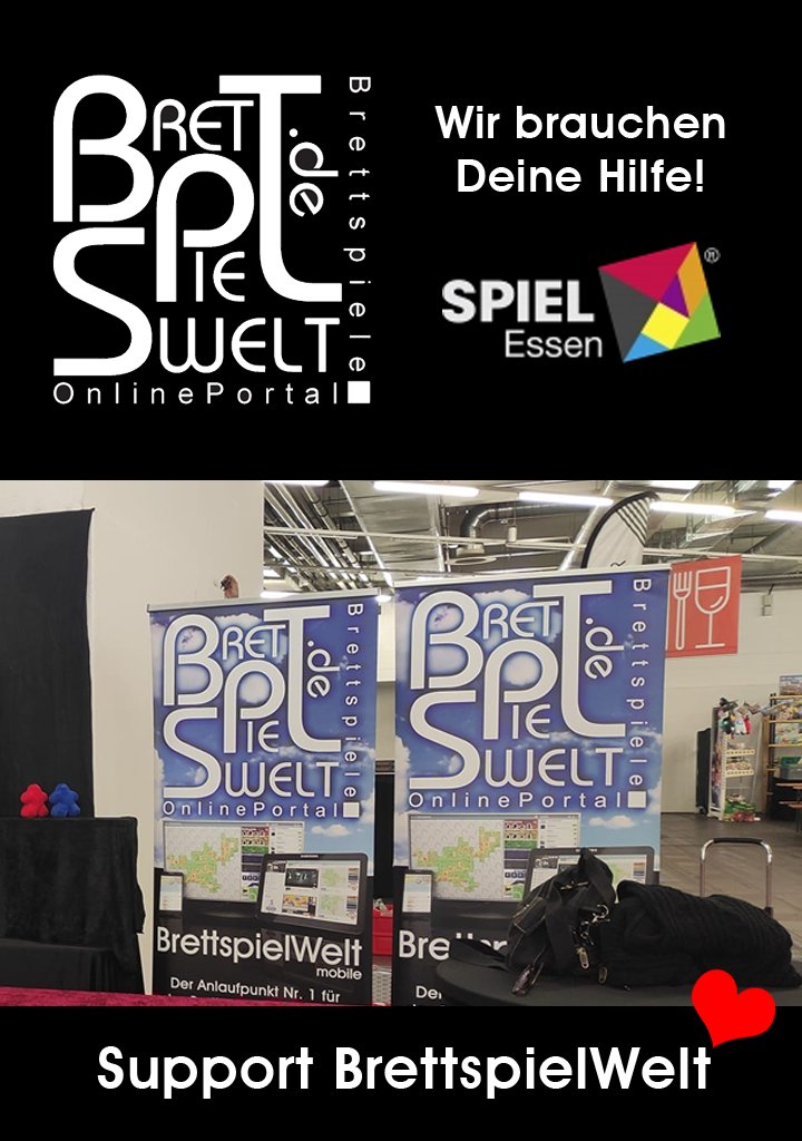 Für unseren Stand auf der SPIEL'23 suchen wir noch dringend Unterstützung.

Als kleines Dankeschön können wir Dir Promocodes für all unsere Apps versprechen und Euch damit zumindest etwas Euren Aufwand entlohnen.

Also melde Dich bei uns: alex@brettspielwelt.de