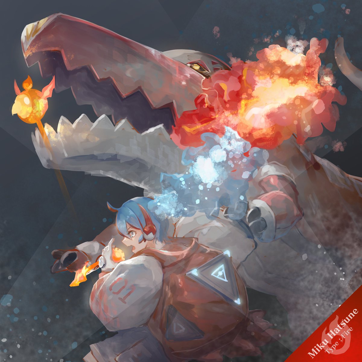 「 #ポケミク 」|domoのイラスト