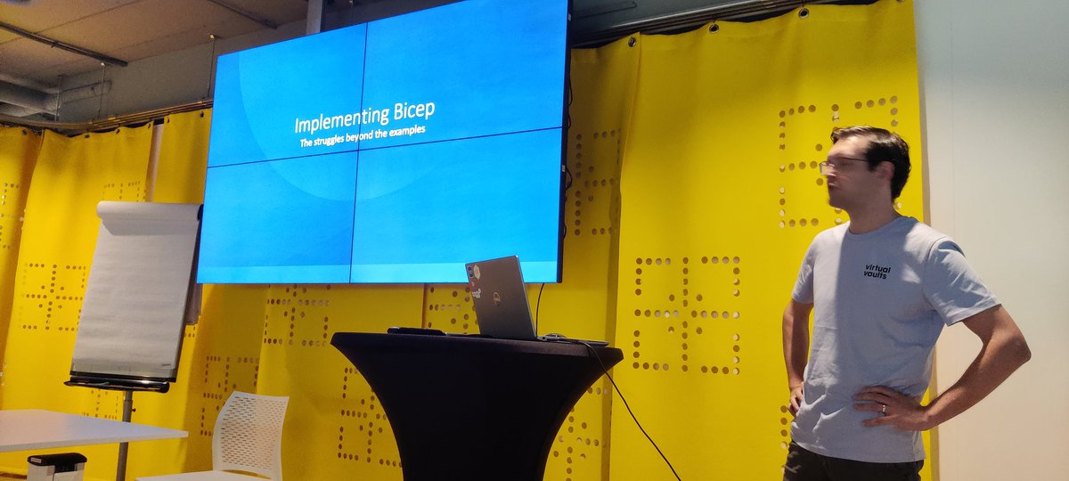 dotNetZuid's tweet image. Here we go!
@BicepLang @Betabitnl @VirtualVaults #dotnetzuid