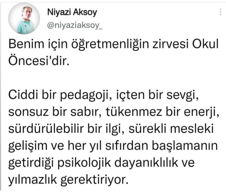 #okulöncesi40dkolsun artık değerimiz anlaşılmalı. Insan üstü çaba ile 300 dk aralıksız çalışmak hiç bir meslekte yok.