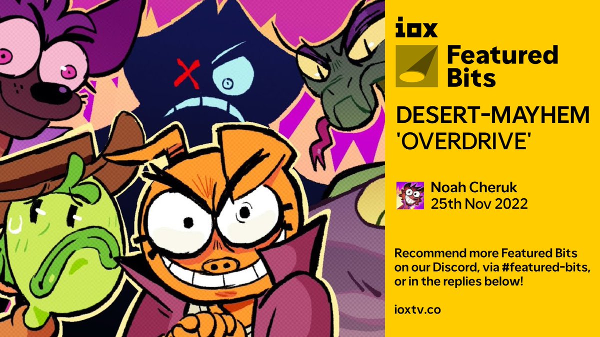 Even though it's been out for a while, this gorgeous animation by <a href="/RocketSockit/">Noah Cheruk 🍉</a> is our pick for September's Featured Bit!

Check out what we said about it over at ioxtv.co!
#featuredbits #indieanimation #indiepick #ioxTV