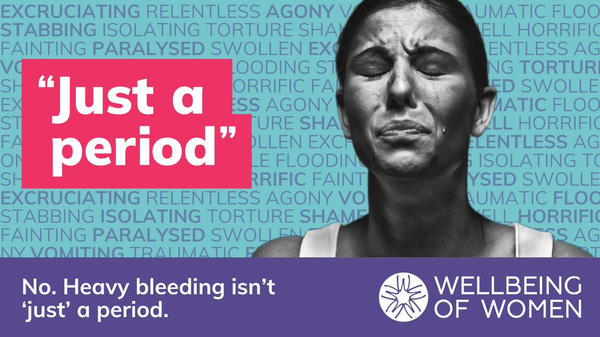 WellbeingofWmen's tweet photo. Whether it’s period pain, heavy bleeding or irregular cycles, don’t be told it’s “just a period”. 

We’re here to give you the answers you need.

Join our “Just a Period” campaign today. We will let you know when it launches ⤵️
https://t.co/6zWNg9CBL6 https://t.co/nXW4J7KOTE