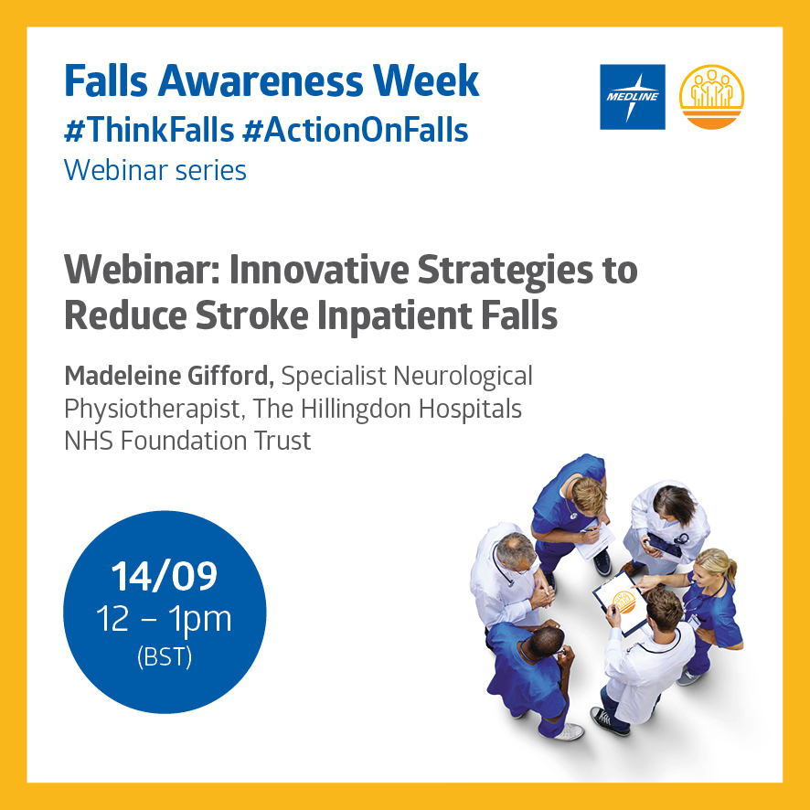 Following the brilliant webinar from @whh_pt_safety, we're looking forwards to Madeleine Gifford from @HillingdonNHSFT sharing her great QI project to reduce stroke inpatient falls on 14/09 at 12pm (BST) Register here: bit.ly/44atsry #ThinkFalls #ActionOnFalls