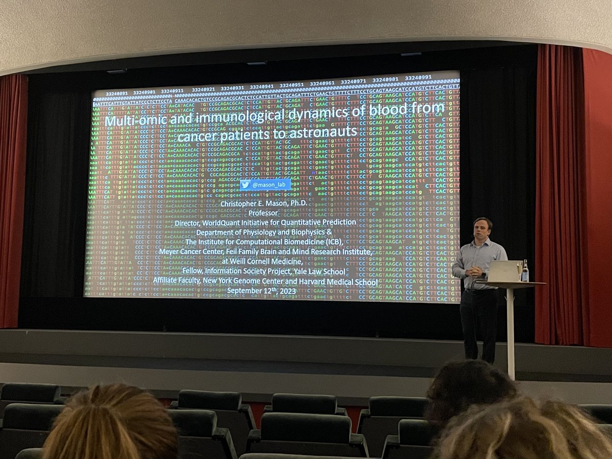 And the 12th Nordic EMBL Partnership annual meeting started in Espoo, Helsinki, hosted by our Finnish node, <a href="/FIMM_UH/">FIMM HelsinkiUni</a>!  After the welcoming words of FIMM Director Samuli Ripatti, Chris Mason took the cinema stage to bring us to research in space and back.