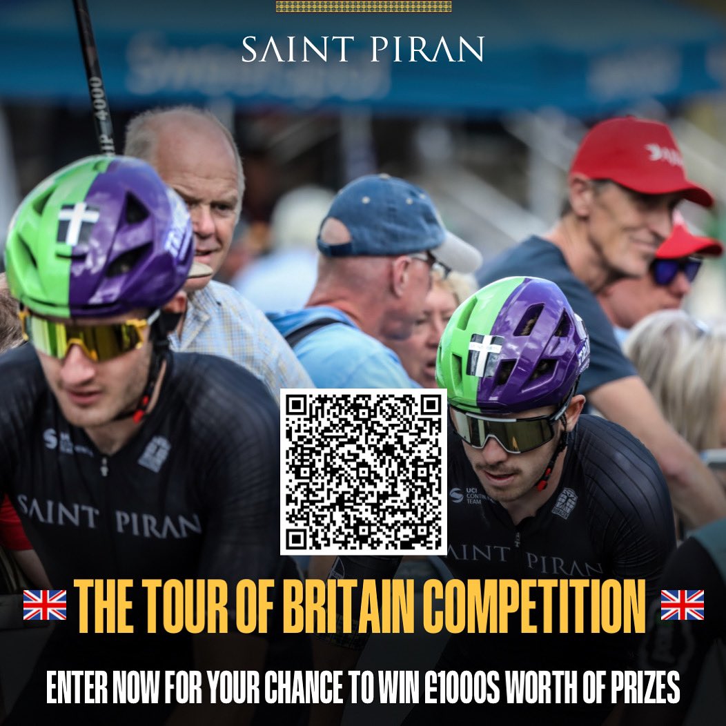 It’s the last day to ENTER our Tour of Britain giveaway!!

Don’t miss out - enter here: saintpiranservicecourse.com/products/untit…

@TourofBritain 

#TourofBritain #Cornwall #Cycling