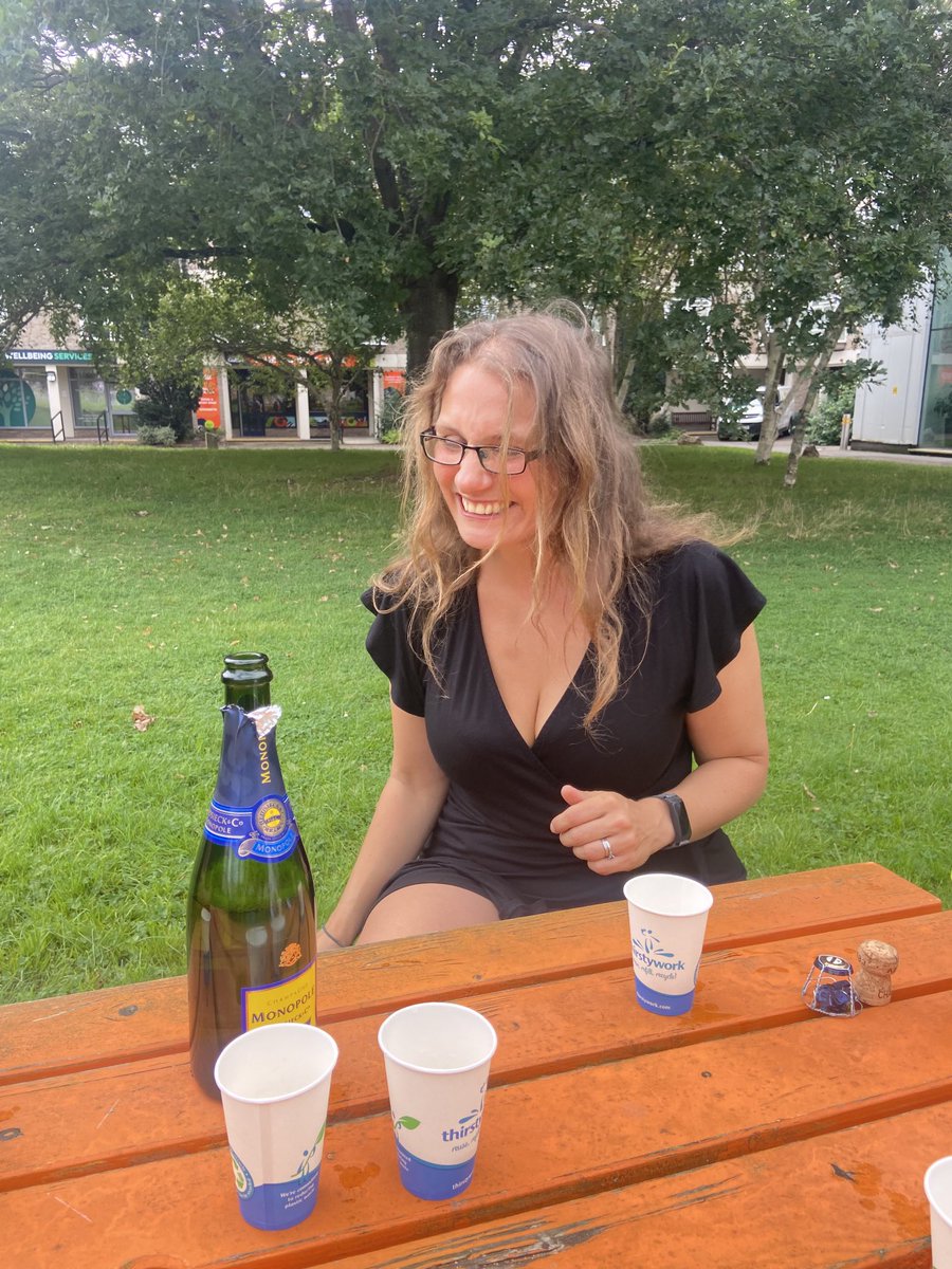 Huge congratulations to fab Dr ⁦<a href="/KatStrick1/">KatStrick</a>⁩ on successfully defending her viva today! Thanks to  ⁦<a href="/BridieKent/">Bridie Kent FRCN</a>⁩ and ⁦@jufrost⁩ for engaging examiners’ questions. You can read her paper on meaningful occupation for people in care homes here onlinelibrary.wiley.com/doi/pdfdirect/…