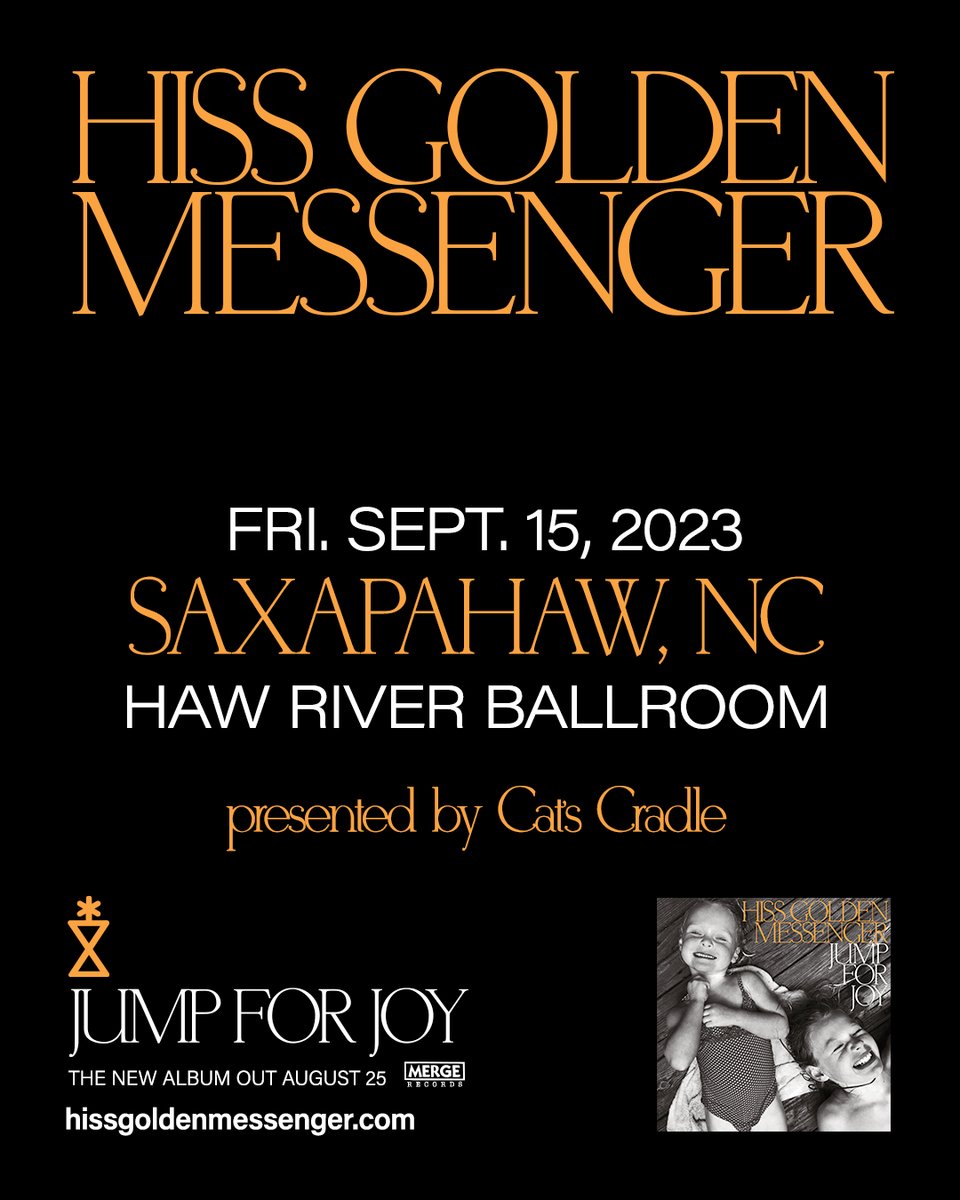 TONIGHT (9/15)
Cat’s Cradle Presents: Hiss Golden Messenger, with H.C. McEntire at Haw River Ballroom // 7PM Doors, 8PM Show, $31 Admission (Children 12 and under: $16 Admission)

Head to: bit.ly/HGM-Sep15 for tickets + more information!

<a href="/HRBallroom/">Haw River Ballroom</a> <a href="/HCMcEntire/">H.C. McEntire</a>