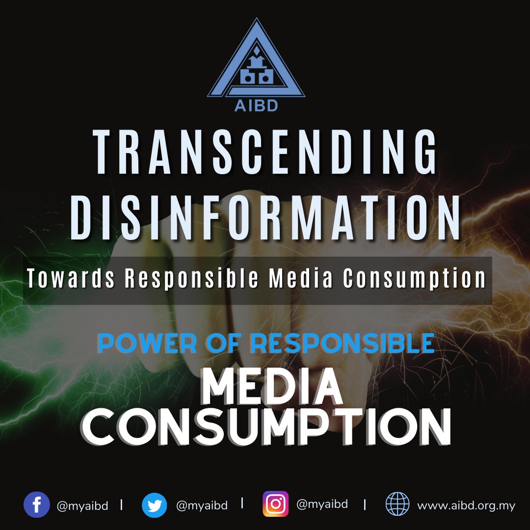 AIBD’s Media Literacy Campaign is a reminder that the power of responsible media consumption lies in our hands. Let's harness that power for positive change. 💪 #PowerOfConsumption #AIBD #transcenddisinformation