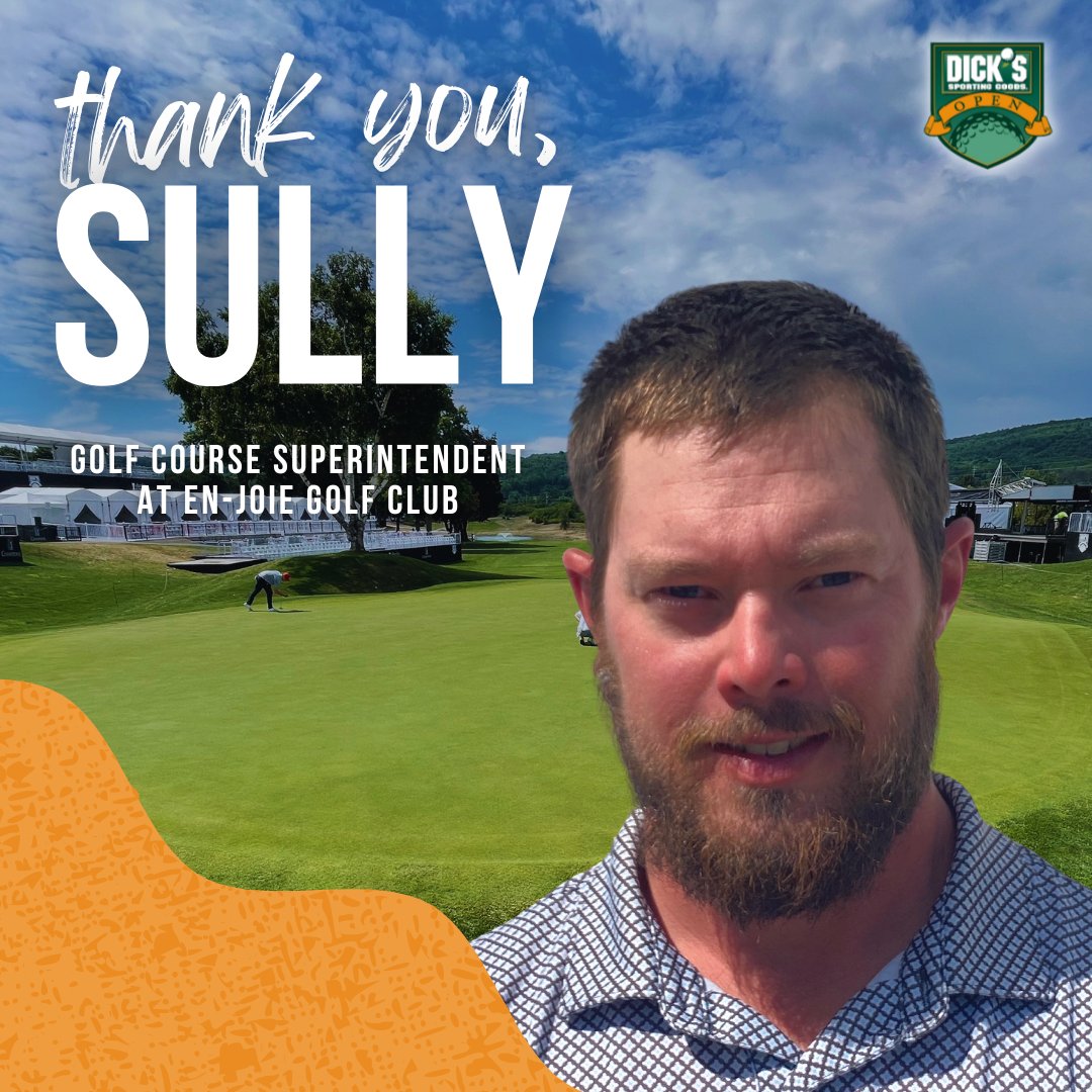 dicksopengolf's tweet photo. HEY! It's #ThankAGolfCourseSuperintendentDay !!! THANK YOU to the best around- Sully Murphy!⛳ https://t.co/GeyFfSqxuH