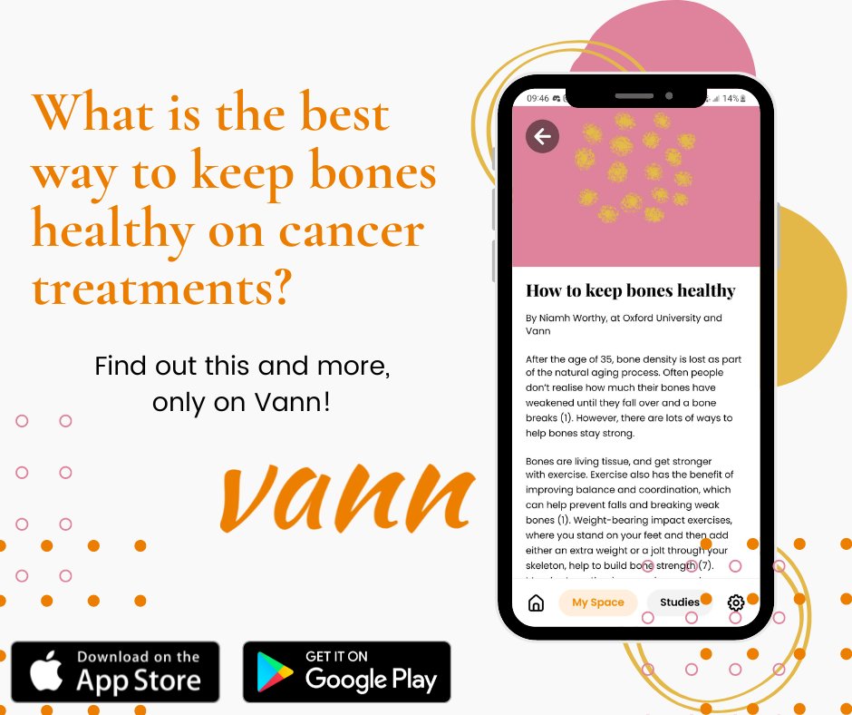 🎗Do you know what is the best way to keep your bones healthy during cancer treatments? 🤔
#cancersupport #cancerresearch #cancertreatment  #cancerpatient #cancerpatientsupport #cancer #cancersurvivor #vann  #innovation #digitalhealth