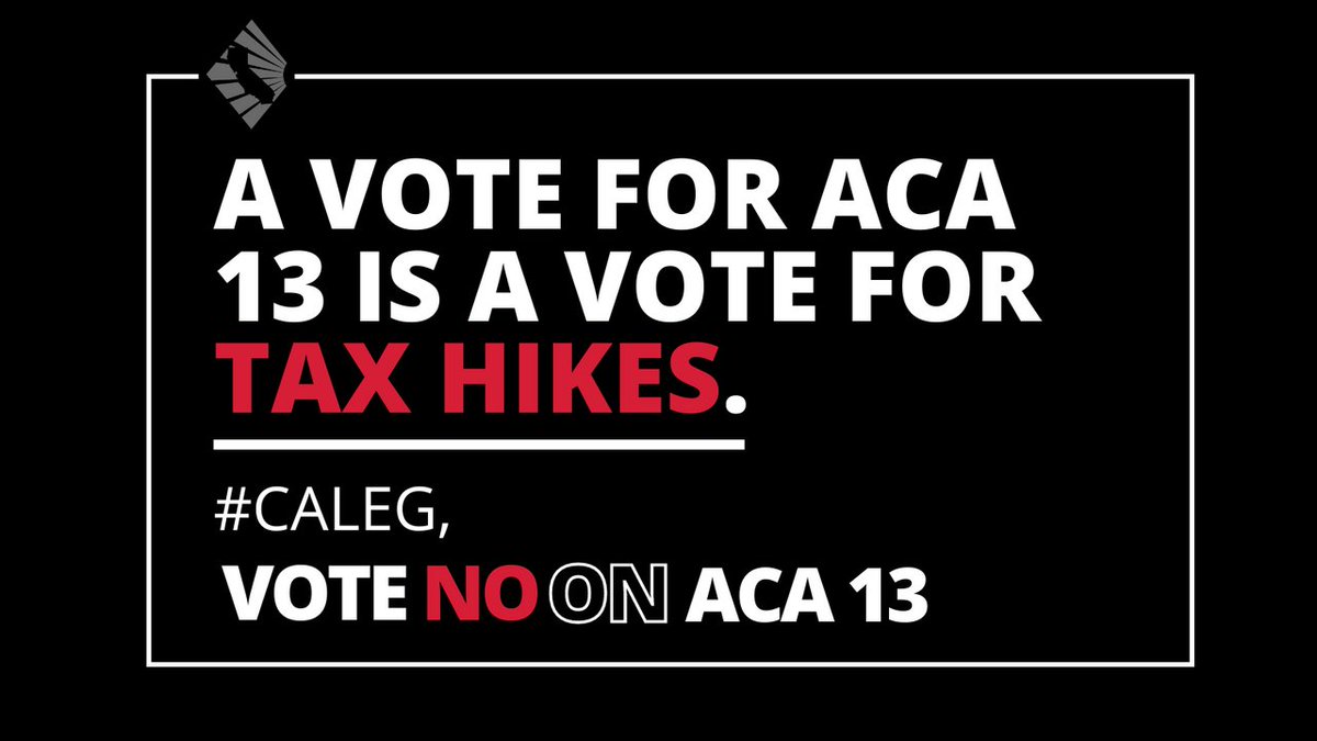 #ACA13 undermines #Prop13 by opening the door to local government enacting higher taxes on homeowners. @CAREALTORS urge #CALeg to vote NO on ACA 13. #ProtectProp13 #NOonACA13