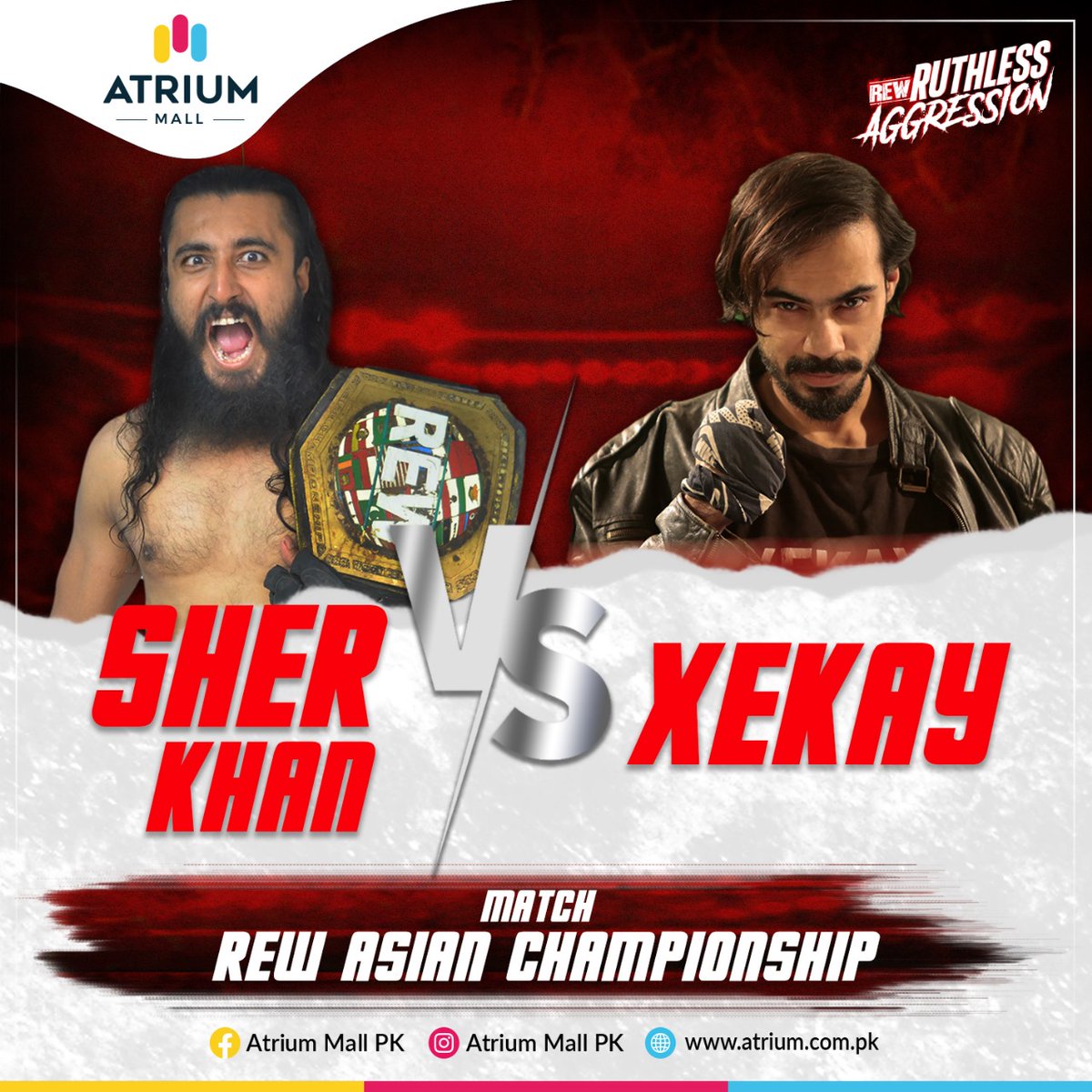 therealxekay's tweet photo. He is unbeatable, I know I am physically unfit few months before but Now I am Devil's advocate. At 30th September 2023 5:00 p.m.  the new voice around the air of Atrium Mall Here's the New REW Asioooon Champion "XEKAYYY"
Mark my words.
#xekay #rew #asianchampionship #sherkhan https://t.co/09qBaUgI5G