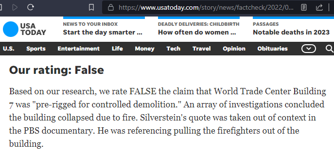WokkaWilly's tweet image. USA Today whistle-blew me already. Here's proof you should trust them and not the clear video evidence below.👇
#NeverForget #FalseFactChecks #FactCheckTHIS