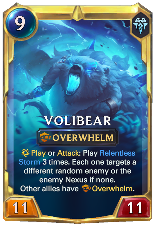 "What is water but, Ice that is weak?" Volibear came out with some banger quotes!!!! Thank you <a href="/PlayRuneterra/">Legends of Runeterra</a> this is my kind of champ