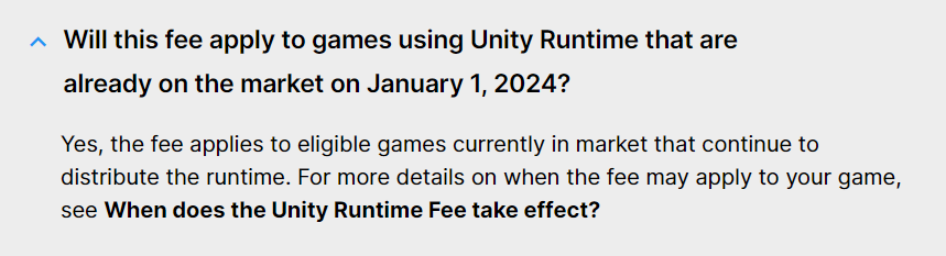 Don't often weigh in on the clusterfuck of the day, but in case it needs saying: <a href="/unity/">Unity</a> rug-pulling a new fee structure on devs is an astonishing scumbag move. blog.unity.com/news/plan-pric…
(Thread)