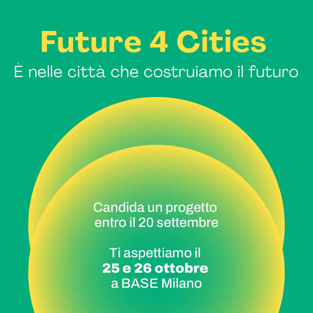 Future4Cities è il premio e festival per scoprire, connettere e celebrare i progetti che stanno cambiando il volto delle città in Italia, rendendole più eque, vive e sostenibili.

willmedia.it/future4cities/
