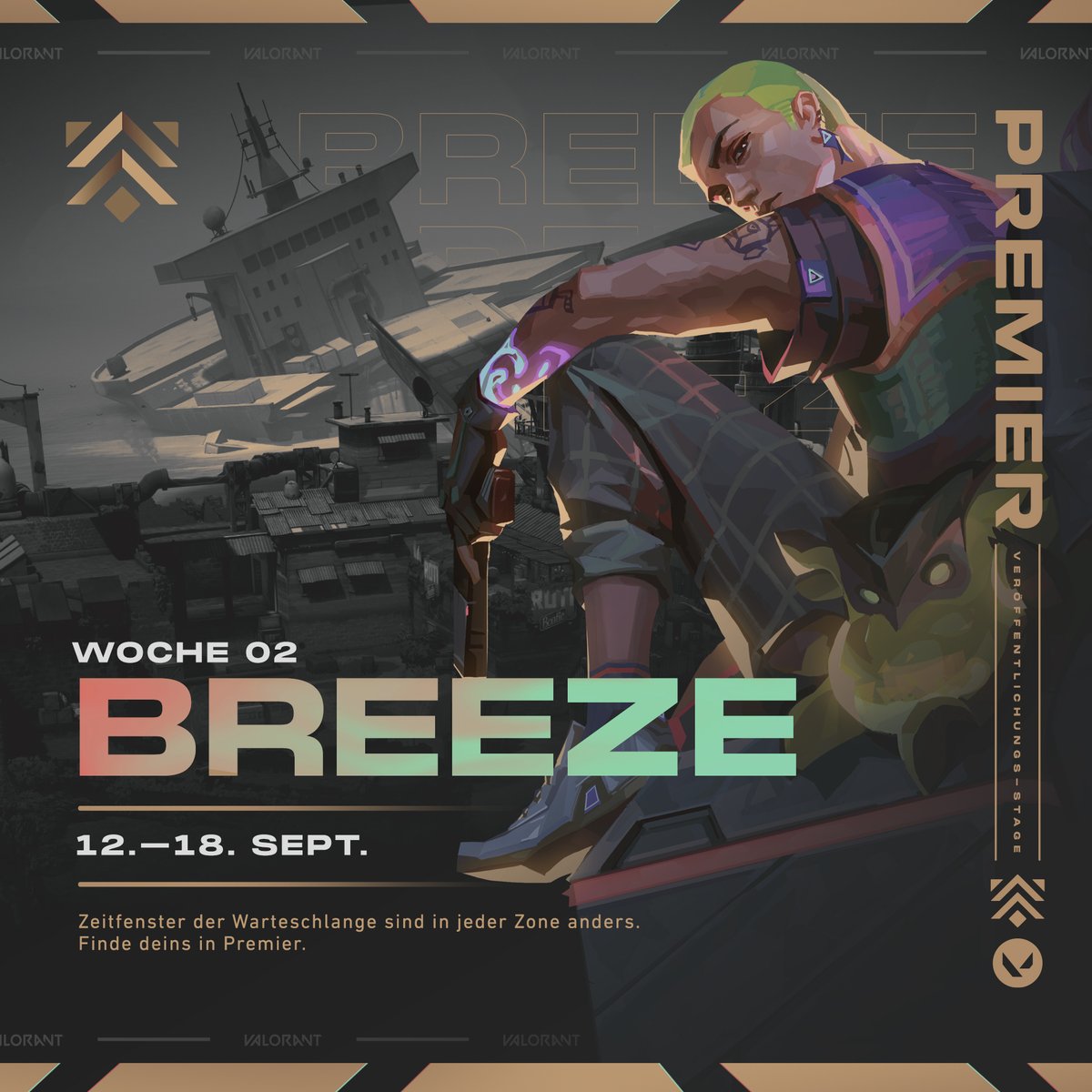 Heute beginnt die nächste Woche von Premier. 
Seid ihr gut vorbereitet? Habt ihr eure Strats bereit?
#VALORANT #Valorantpremier