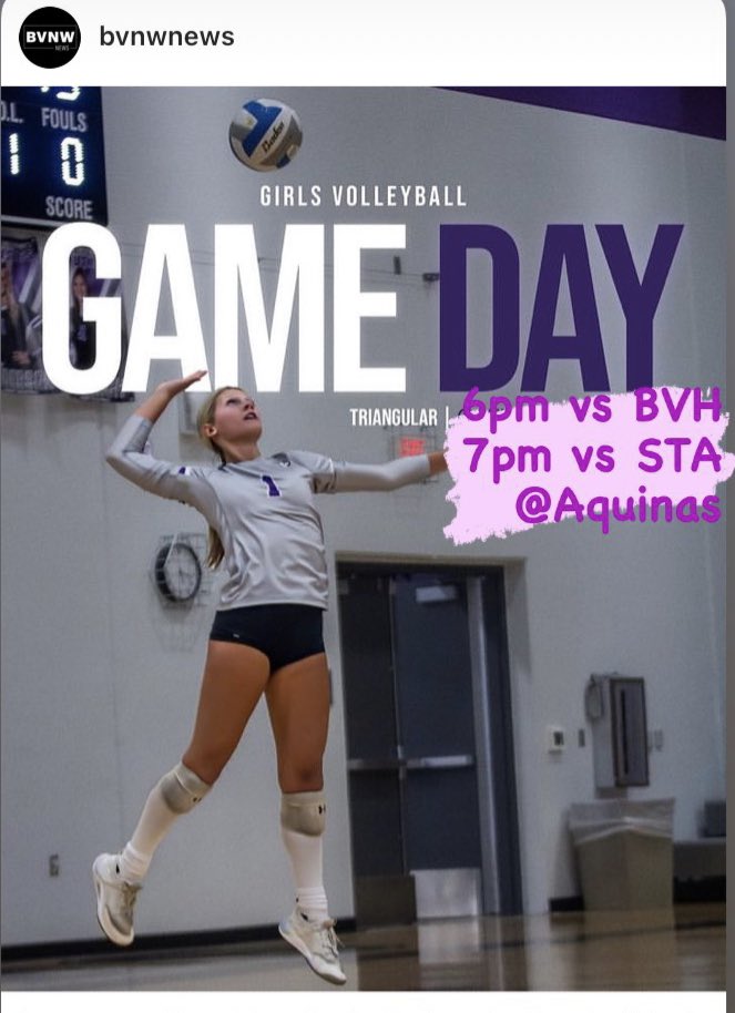 Varsity Game day @ Aquinas 6/7pm