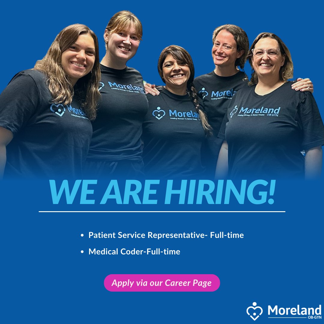 If you are passionate about leading women to better health, we want you to join our team! Check out our career page for more information and to apply: morelandobgyn.com/careers #Morelandobgyn #waukesha #oconomowoc #lakecountry