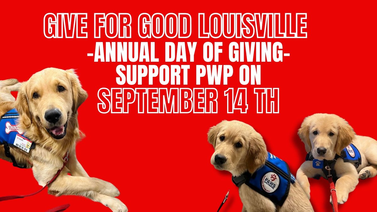 Give for Good is almost here! Join us on September 14th to donate to your favorite Kentuckiana non-profit.