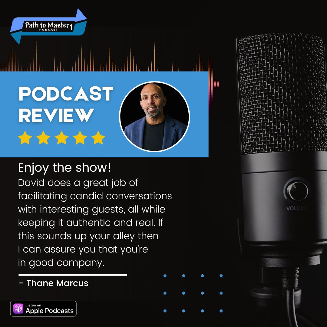 davidihill's tweet image. 🌟 It's feedback like this that keeps us motivated! Another wonderful review for our podcast. 🎧 Thank you for taking the time to share your thoughts. Stay tuned for even more engaging episodes. 🎙️🗣️ #pathtomasterypodcast #pathtomastery #PodcastFeedback #podcast