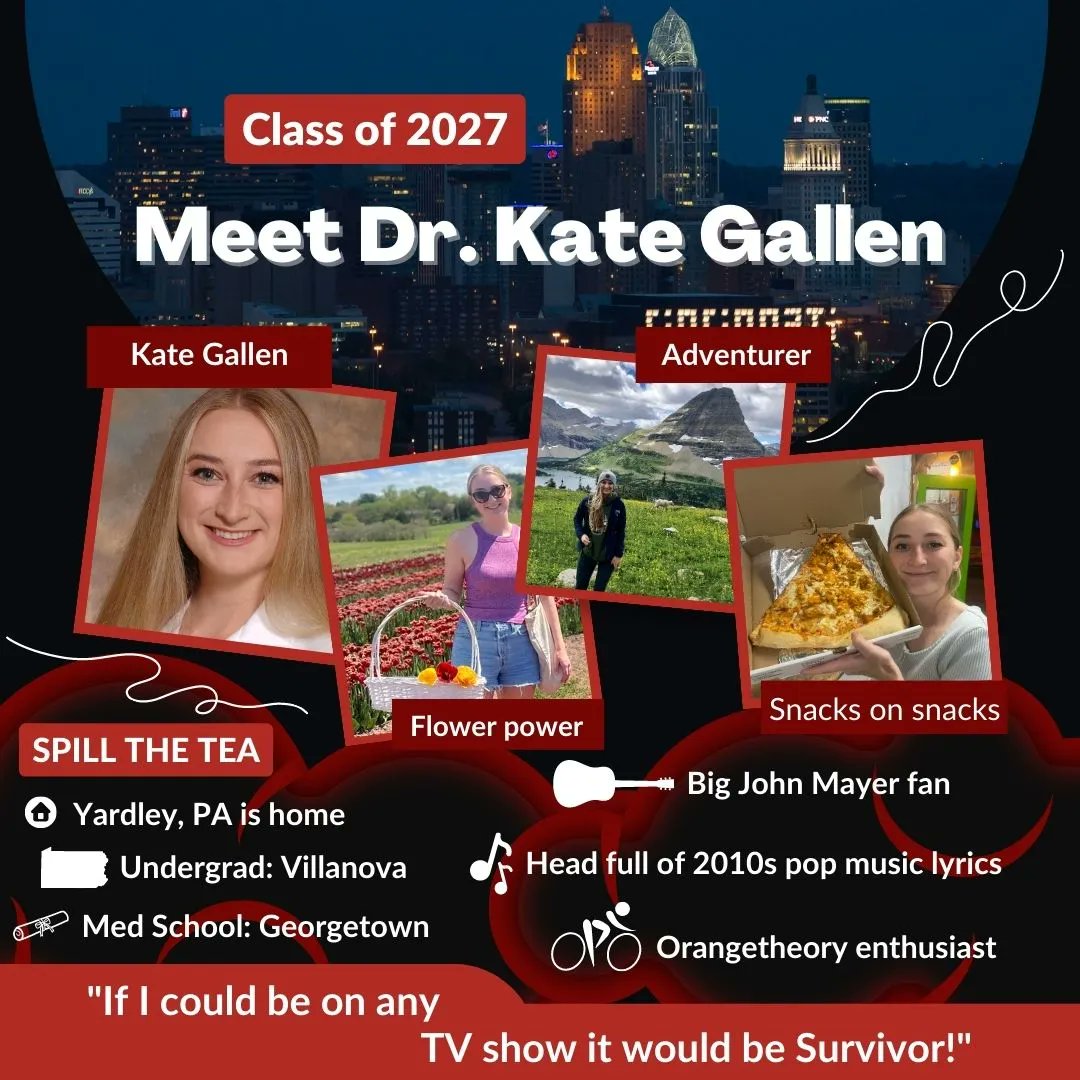 Dr. Gallen is from the Philly suburbs & attended @VillanovaU then @GUMedicine (where do her basketball loyalty lie?). She plans to pursue population health & #SocialEM. You can find her eating everything bagels, listening to John Mayer, & trying to resist Love Island UK.