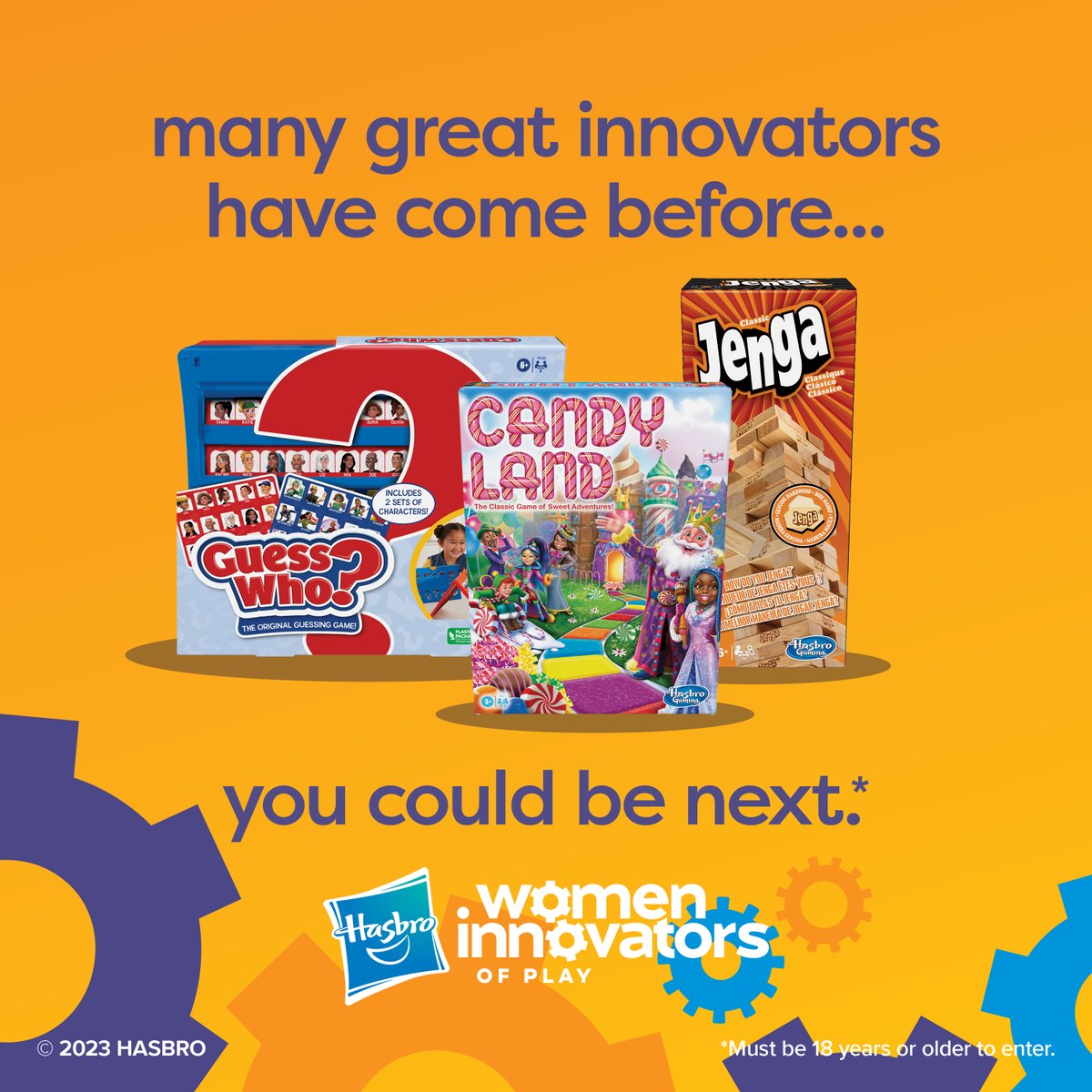 Hasbro presents the first-ever #WomenInnovatorsofPlay Challenge – a global open call for visionary women like you!  Submit your groundbreaking toy and game ideas. Show us what you've got!  

spark.hasbro.com/womeninnovators