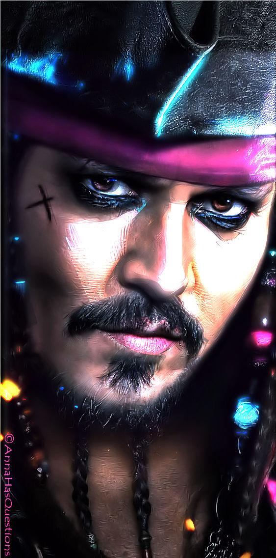 Ok enough bad shit for today.... Here is something I made for my art room. #JohnnyDepp #myartwork #CaptainJackSparrow