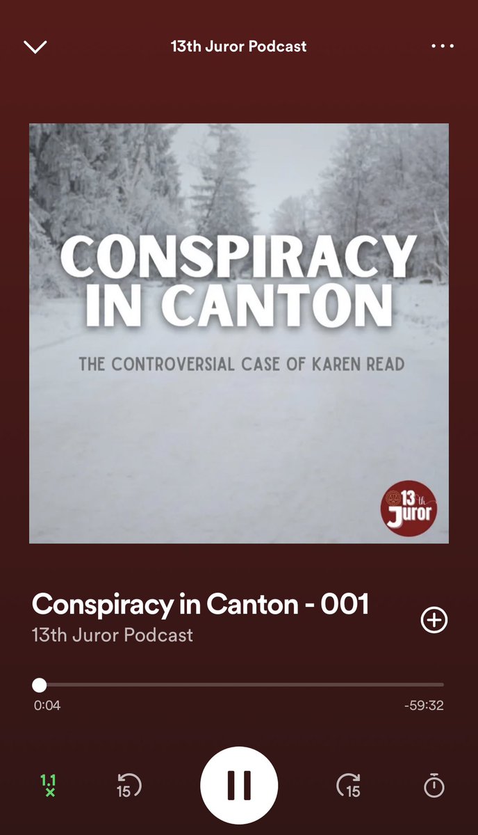 Phenomenal.⭐️⭐️⭐️⭐️⭐️
Can’t say enough about @BrandiNChurch’s first episode of Conspiracy in Canton. Don’t judge by the name. She’s not making judgements. She’s crushing the deep dive into this case. 
#JohnOKeefe #KarenRead #BostonPD 
#13thJuror
