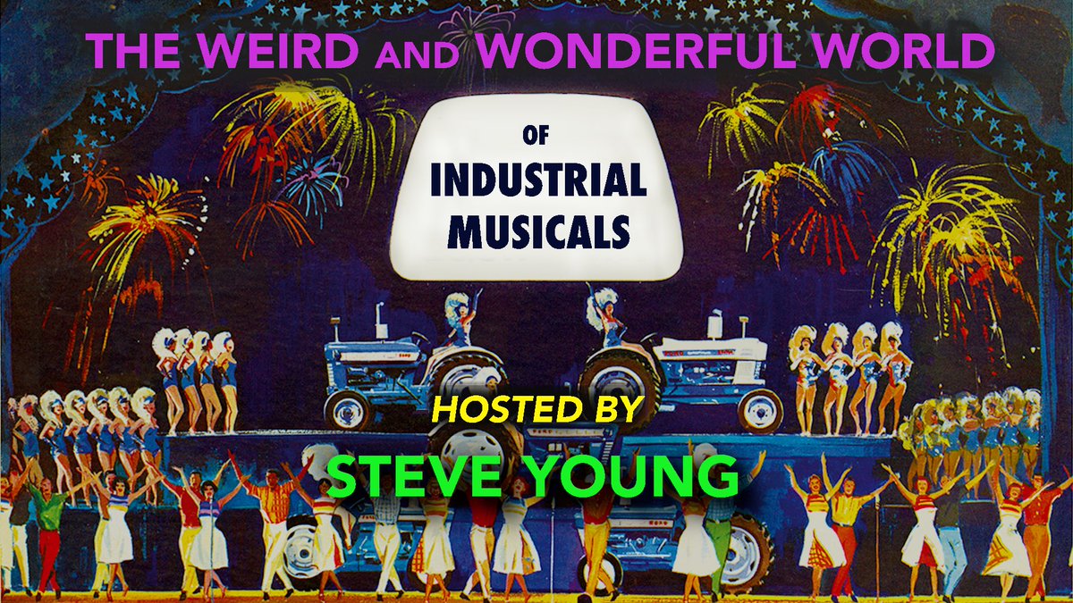 Next Tuesday, THE WEIRD AND WONDERFUL WORLD OF INDUSTRIAL MUSICALS at comes to Nitehawk Prospect Park, a secret world of Americana that will astonish, amuse and perplex featuring the ultra-rare films of Letterman/Simpsons writer @PANTSSteve: bit.ly/45Mao4l