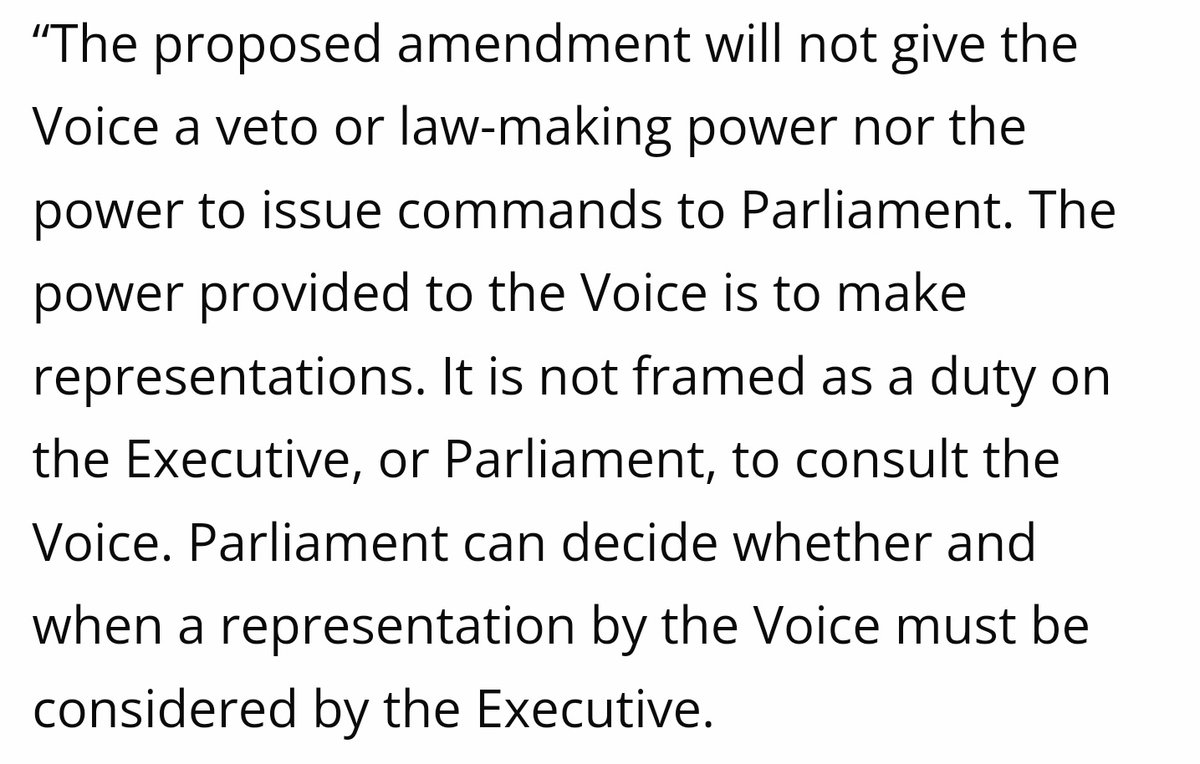 LGBTI Rights 🇮🇪32 (@rightslgbti) on Twitter photo <a href="/thomasmayo23/">Thomas Mayo</a> The NO CAMPAIGN has been telling huge lies about the Voice to sow doubt & fear in the community.
Please avoid the lies & focus on the truth.
As the Law Council of Australia has described here, the power of the Voice is limited to "making representations."
That's all. <a href="/thomasmayo23/">Thomas Mayo</a> The NO CAMPAIGN has been telling huge lies about the Voice to sow doubt & fear in the community.
Please avoid the lies & focus on the truth.
As the Law Council of Australia has described here, the power of the Voice is limited to "making representations."
That's all.
