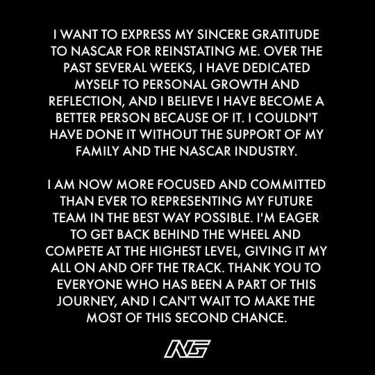 Noah Gragson (@noahgragson) on Twitter photo 