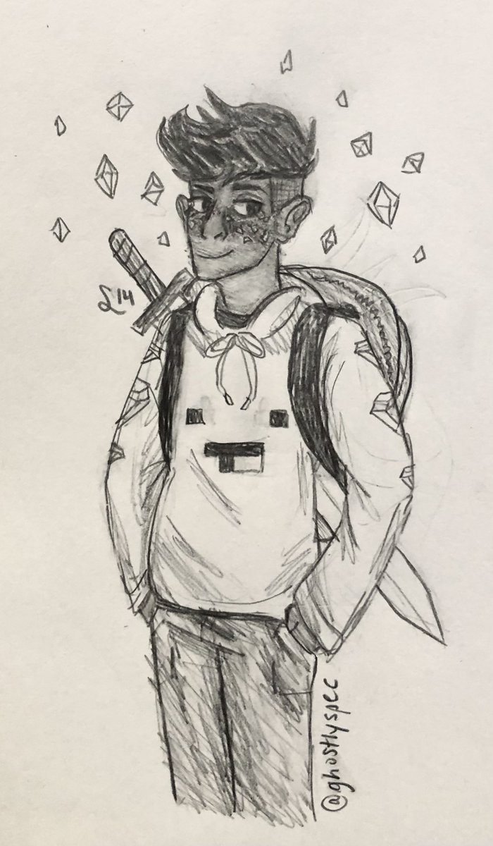 Guess who’s back in their badboyhalo skeppy phase XD #skephalo #skeppy #badboyhalo #dsmpfanart