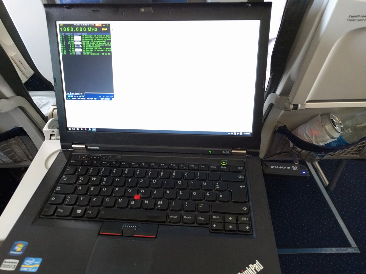loplo's tweet photo. @DJSnM Did that in 2016, pretty fun feeling to "listen" to 1090MHz while in the air. https://t.co/opQqQxF7kY