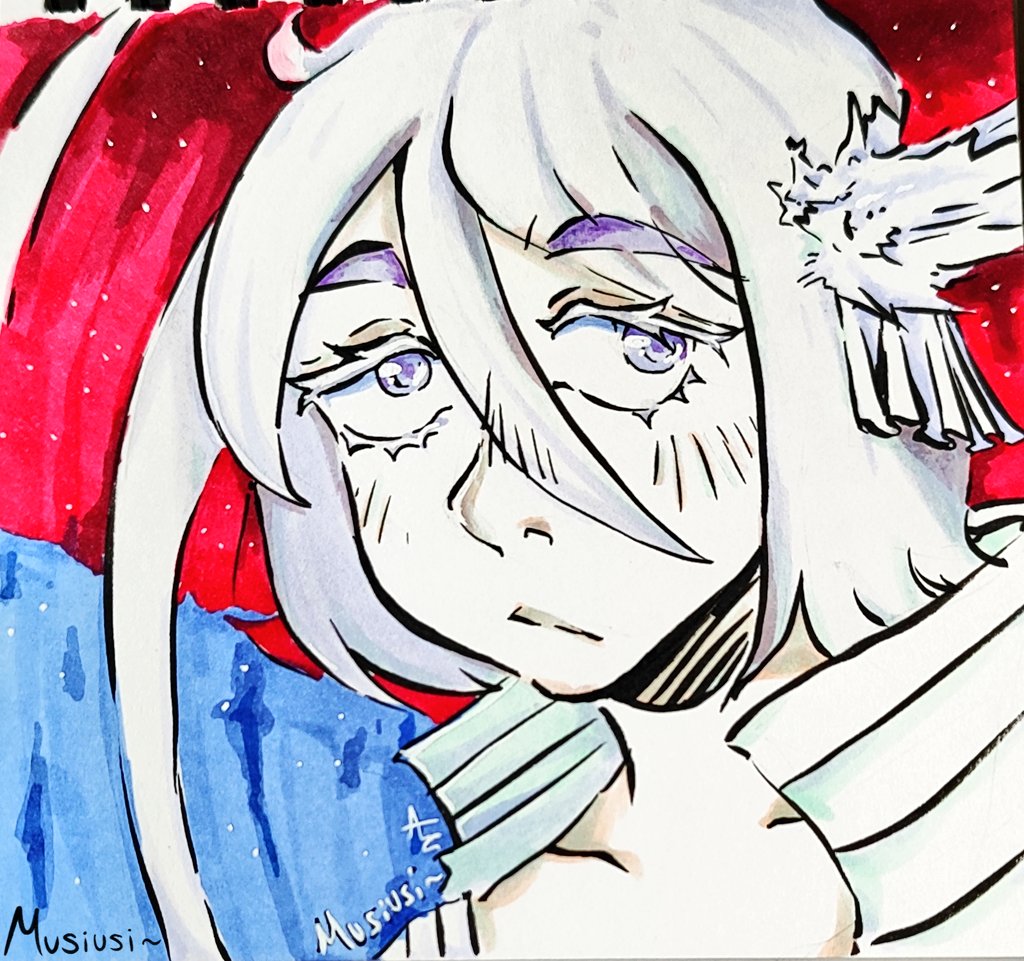 Rotten_Musi's tweet photo. Rukia Kuchiki's bankai from Bleach, done with alcohol markers https://t.co/iE4QJLZOcN