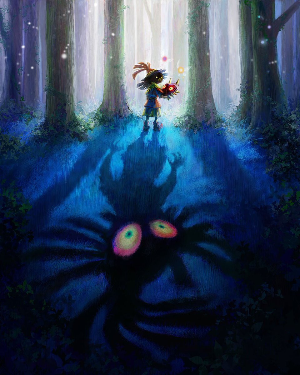 VideoArtGame's tweet photo. Official art | The Legend of Zelda: Majora's Mask https://t.co/8DhvWP60iN