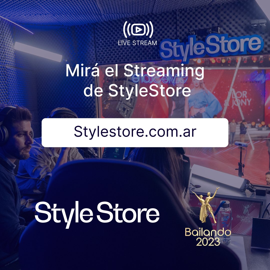 ¡HOY! Conectate al streaming del #Bailando2023 desde stylestore.com.ar y aprovechá beneficios exclusivos.