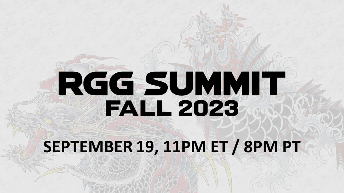 RGGStudio's tweet photo. Get ready for RGG SUMMIT FALL 2023!

Tune in to hear the latest news from Ryu Ga Gotoku Studio!

📅 Sep 19
⏰ 11PM ET / 8PM PT
📺 Twitch (SEGA) &amp; YouTube (SEGA_West)

#RGGSummitFall2023 https://t.co/33cAyzzNtX