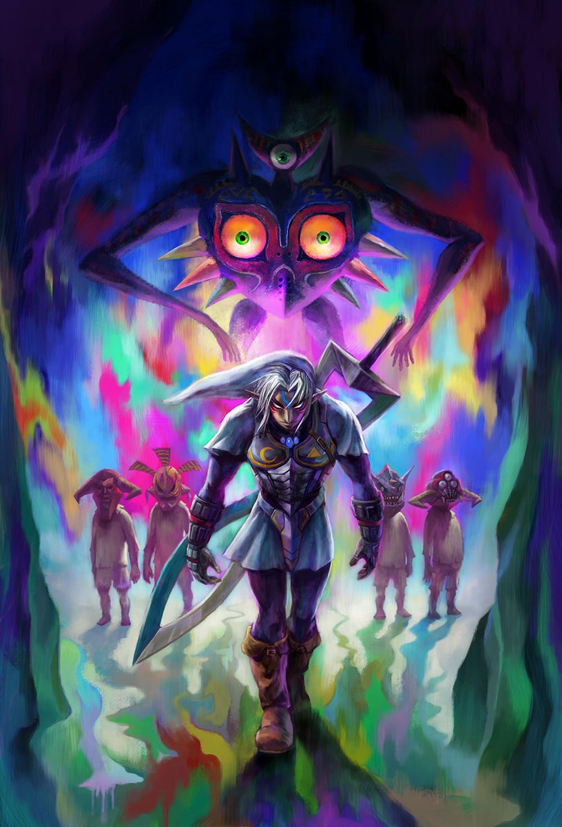 VideoArtGame's tweet image. Official art | The Legend of Zelda: Majora's Mask
