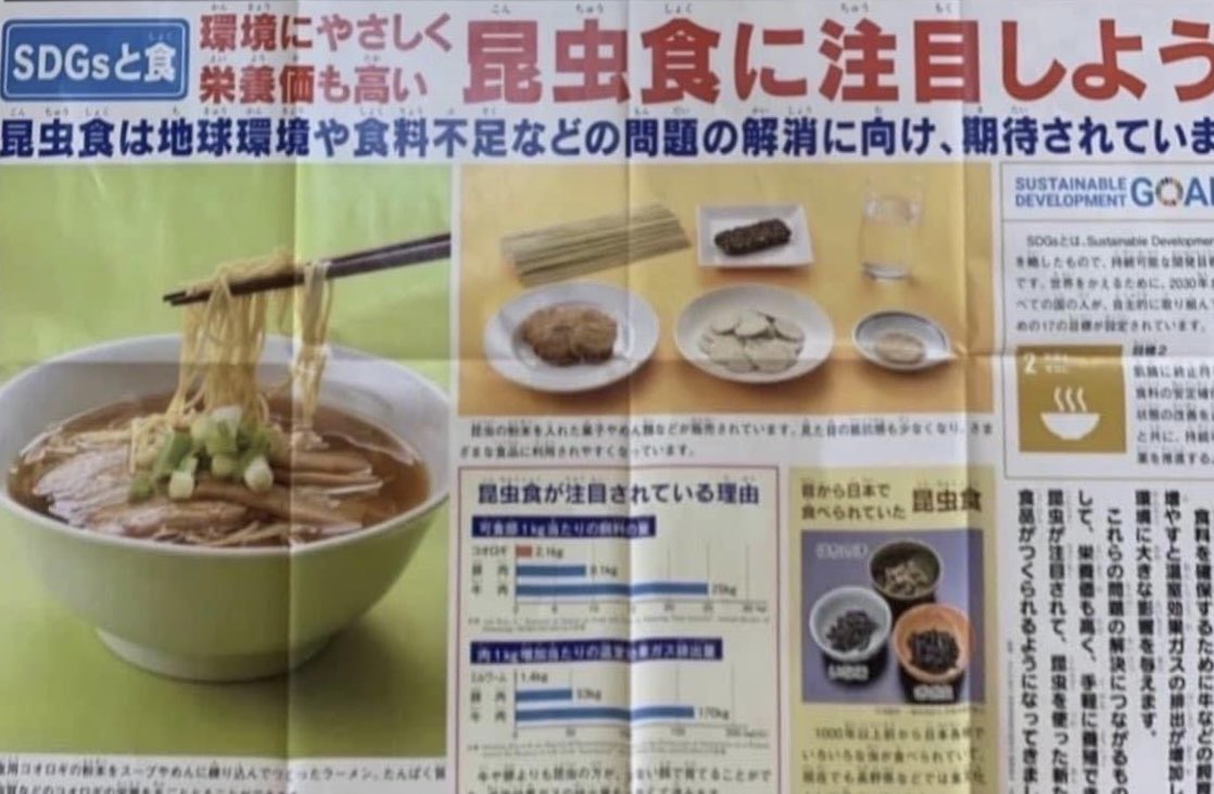 nonaka_shin's tweet photo. おとなはぐだぐだ騒ぐから
昆虫食は【まずは子供から】か。。

大人が知らないところで
着々と子供へ刷り込み始まってます。 https://t.co/JUYlh5ygp0