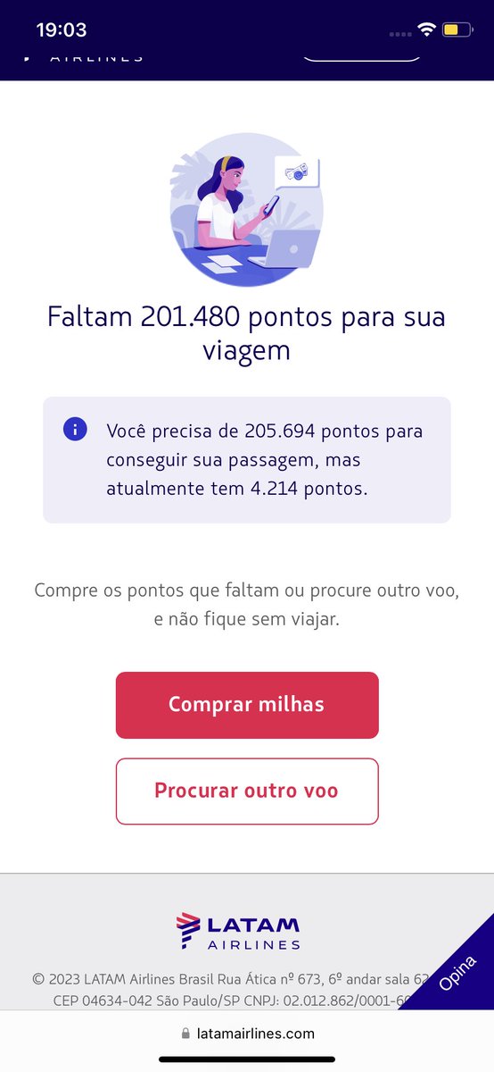 …quando vc volta de viagem achando que arrebentou nas milhas
E vc tem um negocim mixuruca que dá um miojo no mercado…