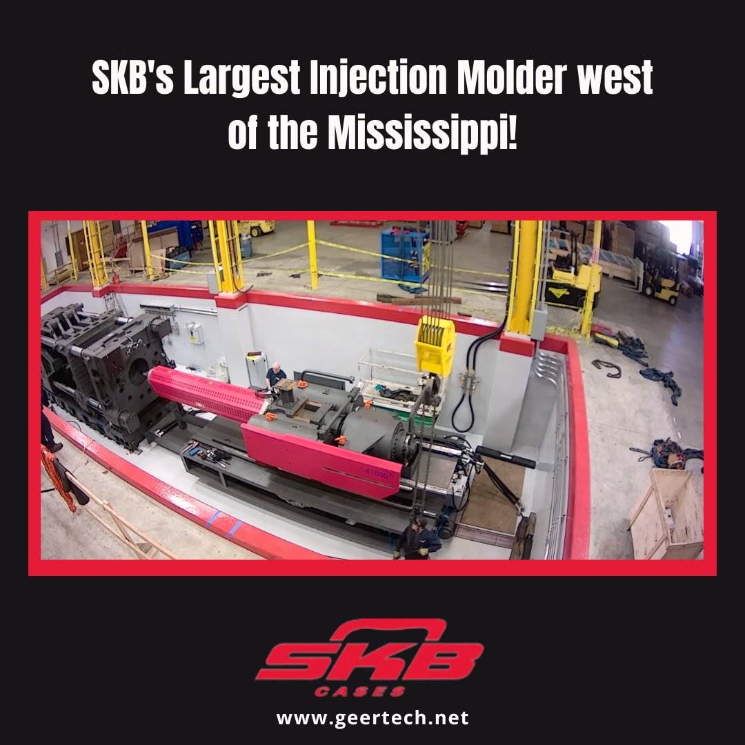 GeerTech's tweet image. Witness the @SKBCases Magic: From meticulous planning to sheer ingenuity, This video brings you the incredible journey of creating the West Coast's largest injection molder. Months of hard work summed up in a captivating time-lapse! ow.ly/ooIs50PJ5ZE

#SKBCases #GeerTech