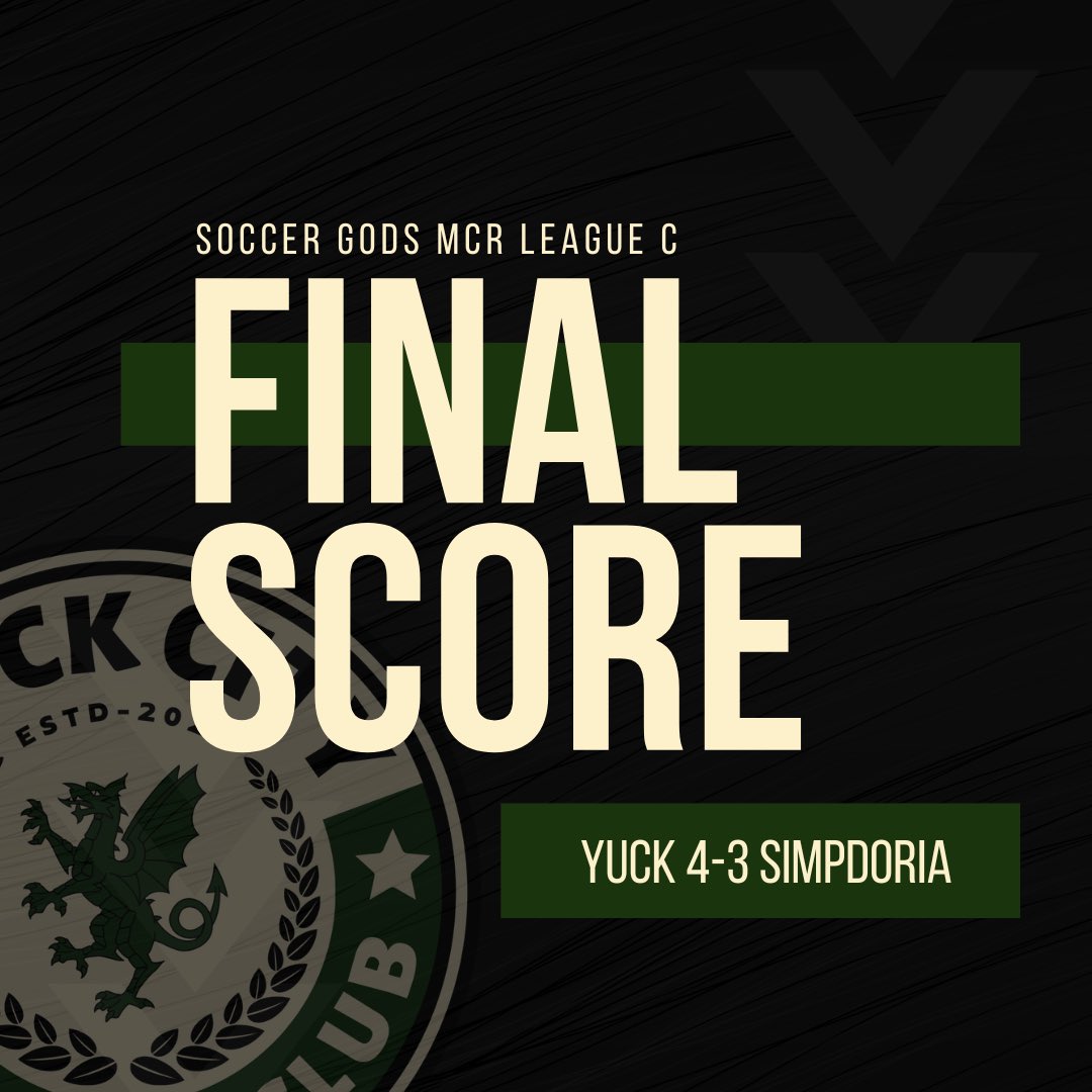 YuckCityFC's tweet photo. What a result.

At 3-1 down with six minutes to go, we thought we were dead and buried. 

But… we dug in for a comeback victory that would have the ghost of Istanbul quaking in his little boots. 

Goals from Mo Elewa (3) and Omar Elewa. https://t.co/Aj9XCZ5GMX
