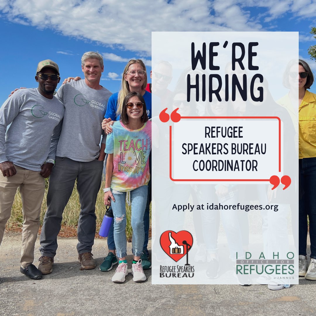 We're seeking a Refugee Speakers Bureau coordinator to join our team! workforcenow.adp.com/mascsr/default… 

#hiring #Career #storytelling #culture #resettlement #immigration #community