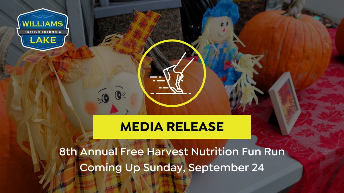 CityWL's tweet photo. Celebrate fall and enjoy some healthy eating options at the Cariboo Memorial Recreation Complex’s free 8th Annual Harvest Nutrition Fun Run on Sunday, September 24.
Read the full release at: https://t.co/QcCPZt1uJG https://t.co/ets8v2Hh0R