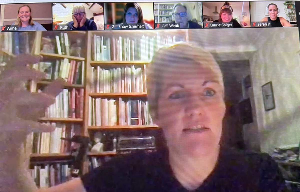annavshelton's tweet photo. Best #Poetry event in a long time, hearing @CarolineBirdUK read amazing new work and getting to share my poem alongside all the fabulous open miccers.๐ค๐ฆธโโ๏ธ #PoetryInPyjamas Thanks so much @LaurieBolger for hosting such a warm hug of an evening. ๐๐ https://t.co/z4Xqb5szT9