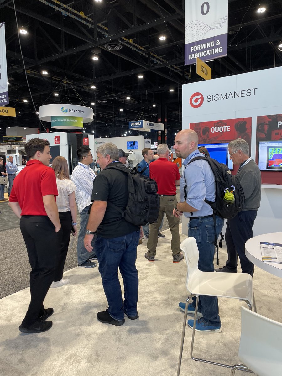 SigmaNEST's tweet photo. It's been a strong start to FABTECH 2023. Please stop by Booth A5706 to see what we have to offer and hear how we can help drive manufacturing efficiency. We look forward to seeing you there!
#FABTECH2023 #FabtechExpo #fabrication #sheetmetalfabrication #automation #SigmaNEST https://t.co/DZ30VLs6IU