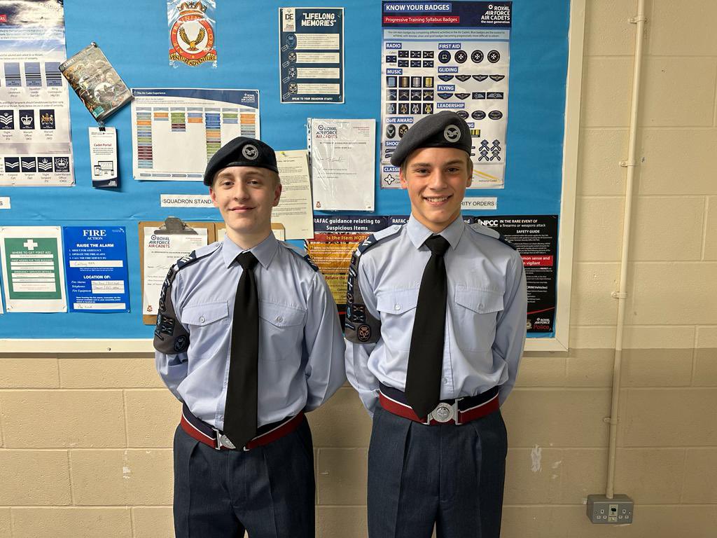 Following a busy weekend and a lot of hard work, it was promotion time for 2 of the cadets from 63 - big congratulations go to: - From Cadet to Corporal: Cpl Brookes - From Corporal to Sergeant: Sgt Jordan Best of luck both in your new ranks! #whatwedo #expandyourhorizon
