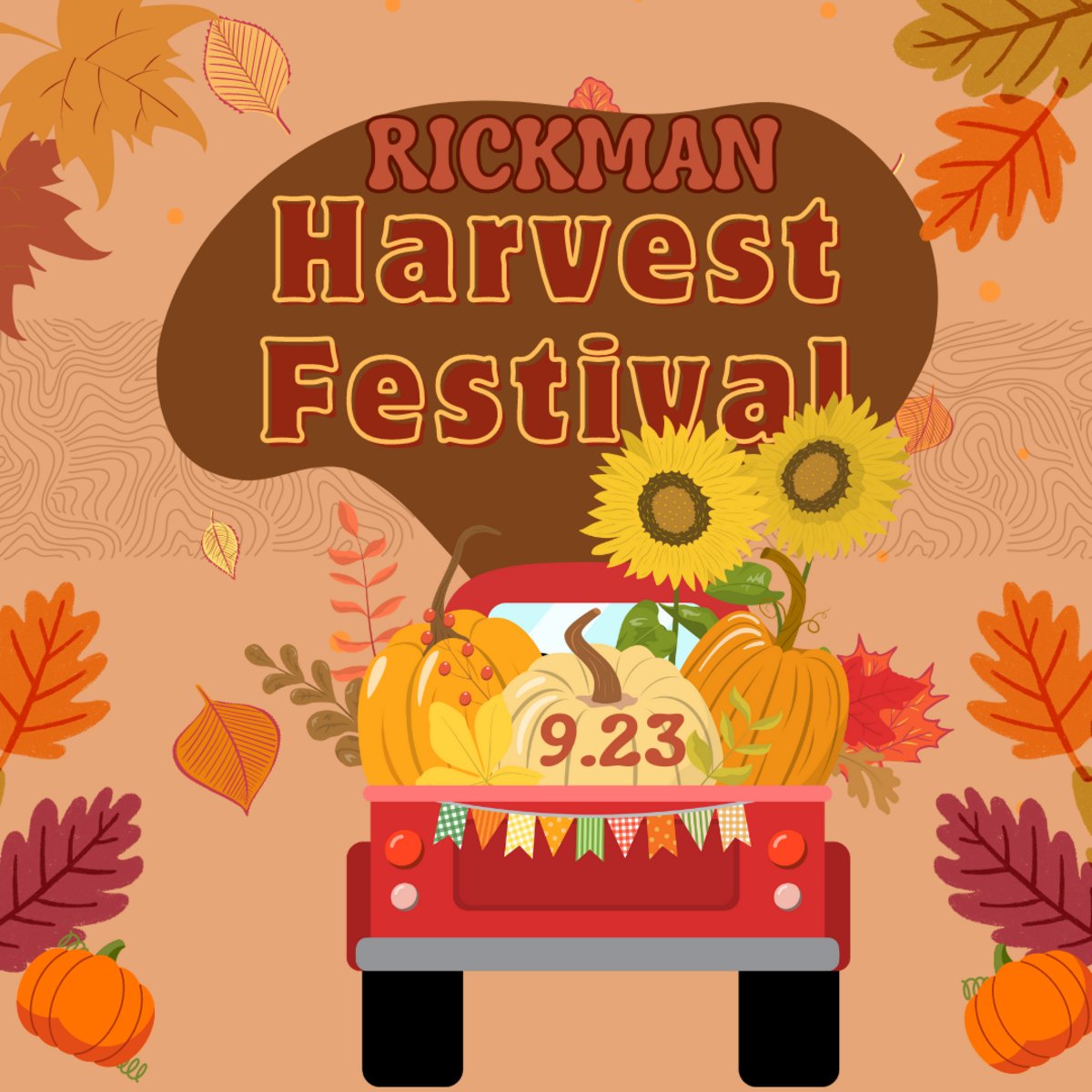 Mark your calendars for the #RickmanHarvestFestival on Sept. 23rd! It's an excellent way for families to have fun with #craftvendors, a #pettingzoo, #livemusic, and a #KidsZone. This is the best way to celebrate the start of fall! For more details, visit bit.ly/45HGBd3.